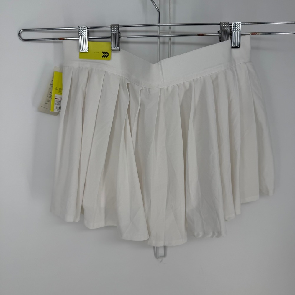 AIM Pleated Flex Skort Women Large White Athletic Tennis Golf Activewear Preppy - Picture 8 of 8